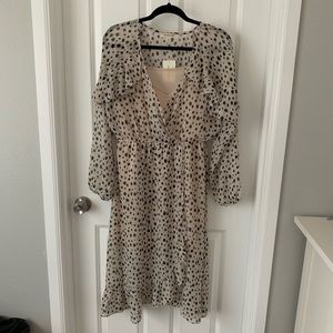 Living doll leopard Dalmatian dot print dress XL